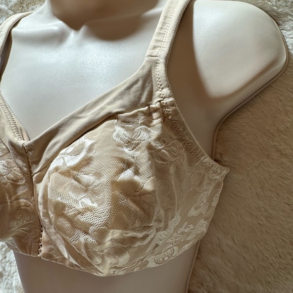 Wacoal Awareness Full Figure Seamless Wire Free Bra Sand 38D - Picture 6 of 10